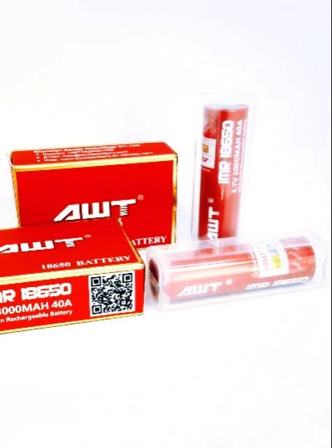 baterai / battery 18650 AWT 3000MAH 3400mah 3500mah 40A