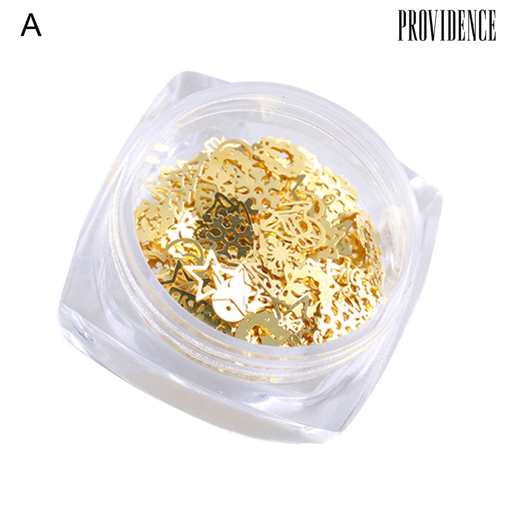 Providence 1 Box Nail Studs Christmas Style All-matched Mixed Color 3D Nail Manicure Decor for Nail Design