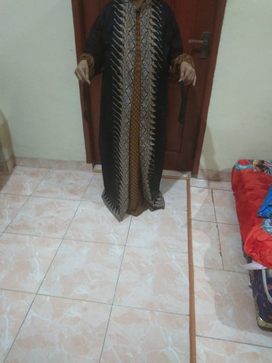 Ms Gamis Batik Sriwedari|manggar|padi Macam Mt Maxi Jumbo Bumil/busui Katun Sogan Allsize Ld104-120