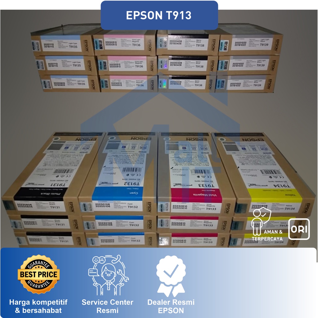 TINTA CATRIDGE EPSON T913 T 913 T-913 SURECOLOR P5000 SC-P5000 ORIGINAL