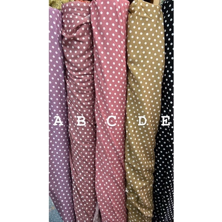 kain rayon premium motif polkadot dottie