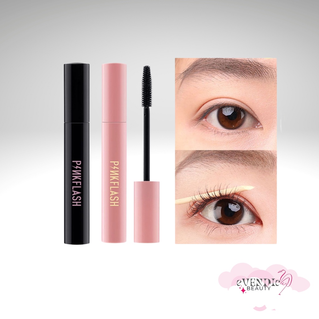 PINKFLASH WATERPROOF MICRO BRUSH MASCARA|day maskara / night maskara mascara waterproof