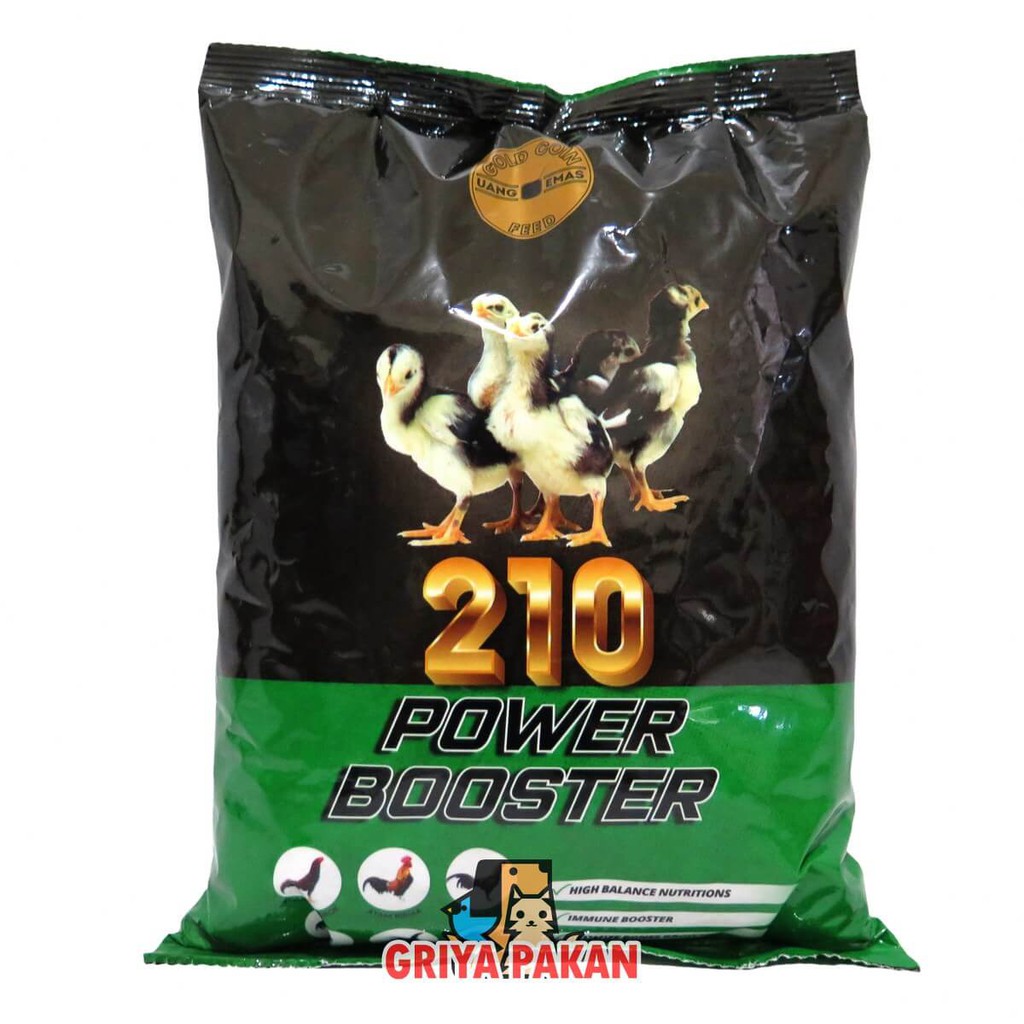 Gold Coin Ayam 210 Power Booster / pakan anak ayam jago goldcoin