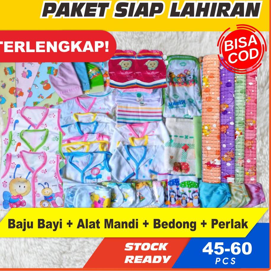 [KODE BARANG 0590Z] Paket Lahiran Lengkap (Baju Bayi Baru Lahir + Alat Mandi Bayi + Bedong Bayi + Pe
