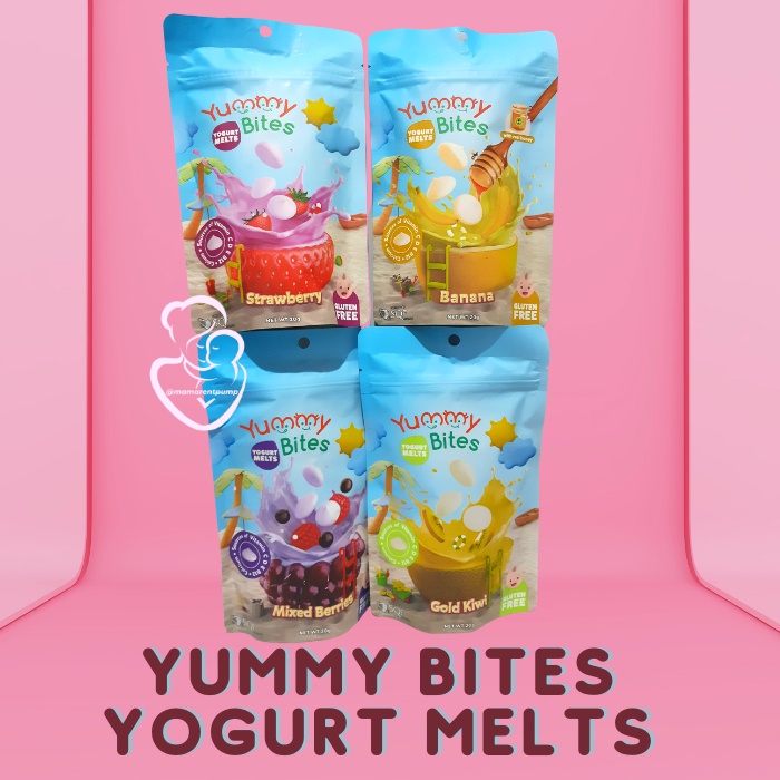 Yummy Bites yogurt melts yoghurt melt snack 12 bulan