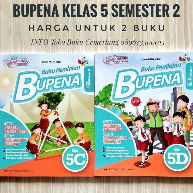 Jual BUPENA 5C 5D KELAS 5 SD KURIKULUM 2013 REVISI PENERBIT ERLANGGA ...