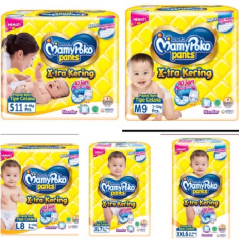 Mamypoko Pants XL7 E-tra Kering Celana