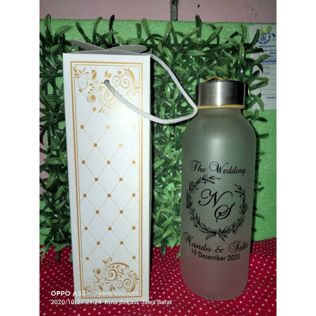 SOUVENIR BOTOL TUMBLER DOVE KEMAS PAPER BOX