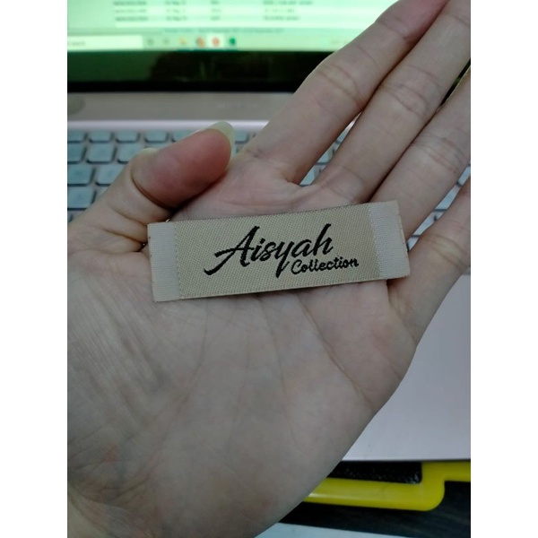 

label woven , accesories hijab. kaos dll
