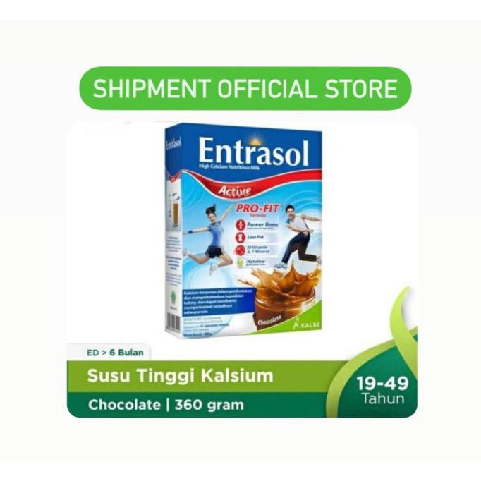 

[[BISA COD]] Entrasol Active Chocolate 360 G Coklat Susu Remaja - PackingEkonomis FREE ONGKIR Kode