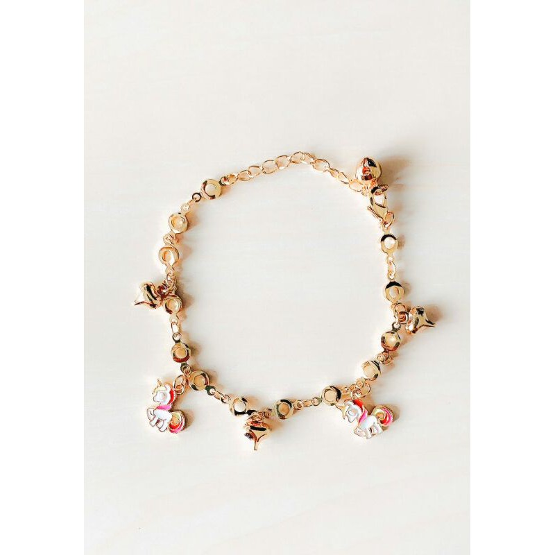 Gelang Anak Poni Pink Gold Xuping