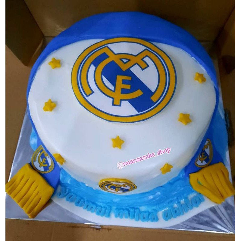 

KUE ULANG TAHUN BOLA REAL MADRID /KUE ULTAH BOLA REAL MADRID / KUE TART / CUSTOM CAKE