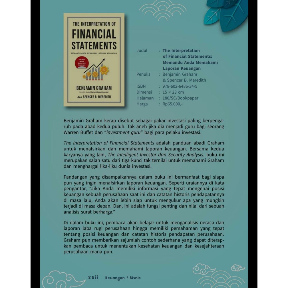 Buku The Interpretation Of Financial Statements oleh Benjamin Graham