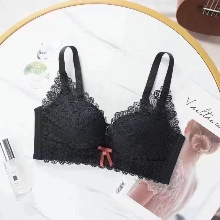 TELLY ➡️ 150 Fashion bra wanita Bra Sexy Tanpa Kwat Motif Bunga high quality