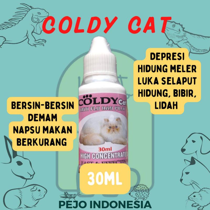 Coldy Cat Obat Flu Kucing Pilek Batuk Bersin pada Kucing 30ml