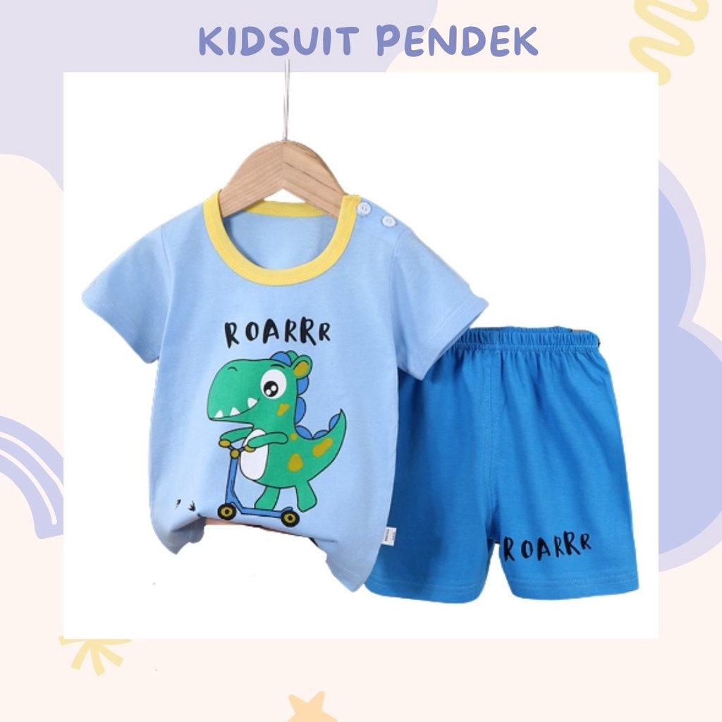 HappyOliver KIDS SUIT PENDEK Setelan Anak Bahan Kaos Lengan + Celana Berkualitas Import ebv cewek new10