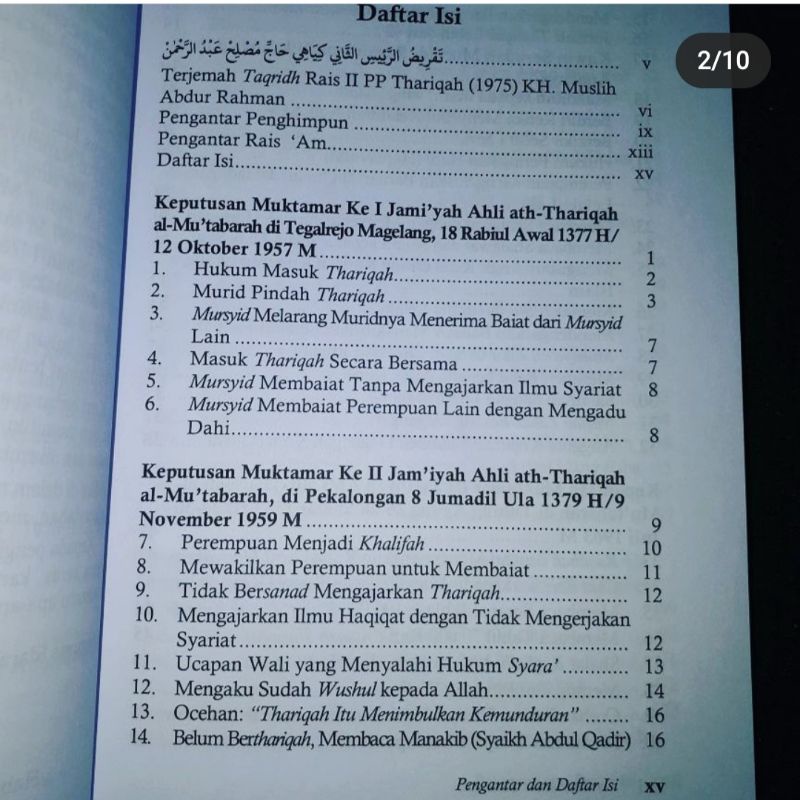 thariqah hasil kesepakatan muktamar dan musyawarah besar ahli thariqah al mutabarah nahdlatul ulama