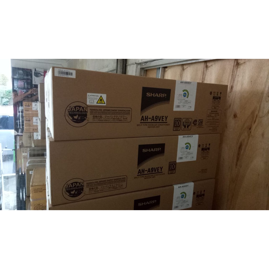 INDOOR AC SAJA Sharp 1 PK AH-A9VEY Original R32, 750 W TANPA REMOTE