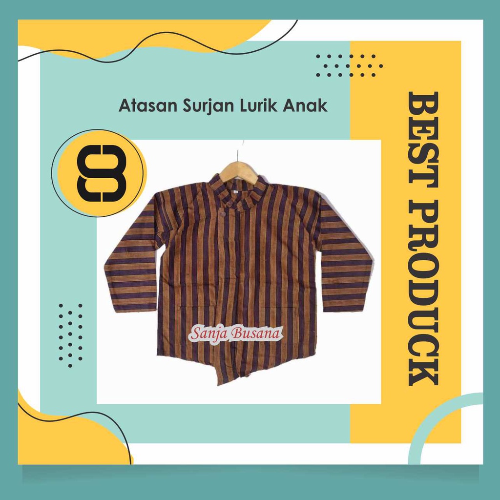 Surjan Lurik Baju Lurik Baju Adat Jawa Anak