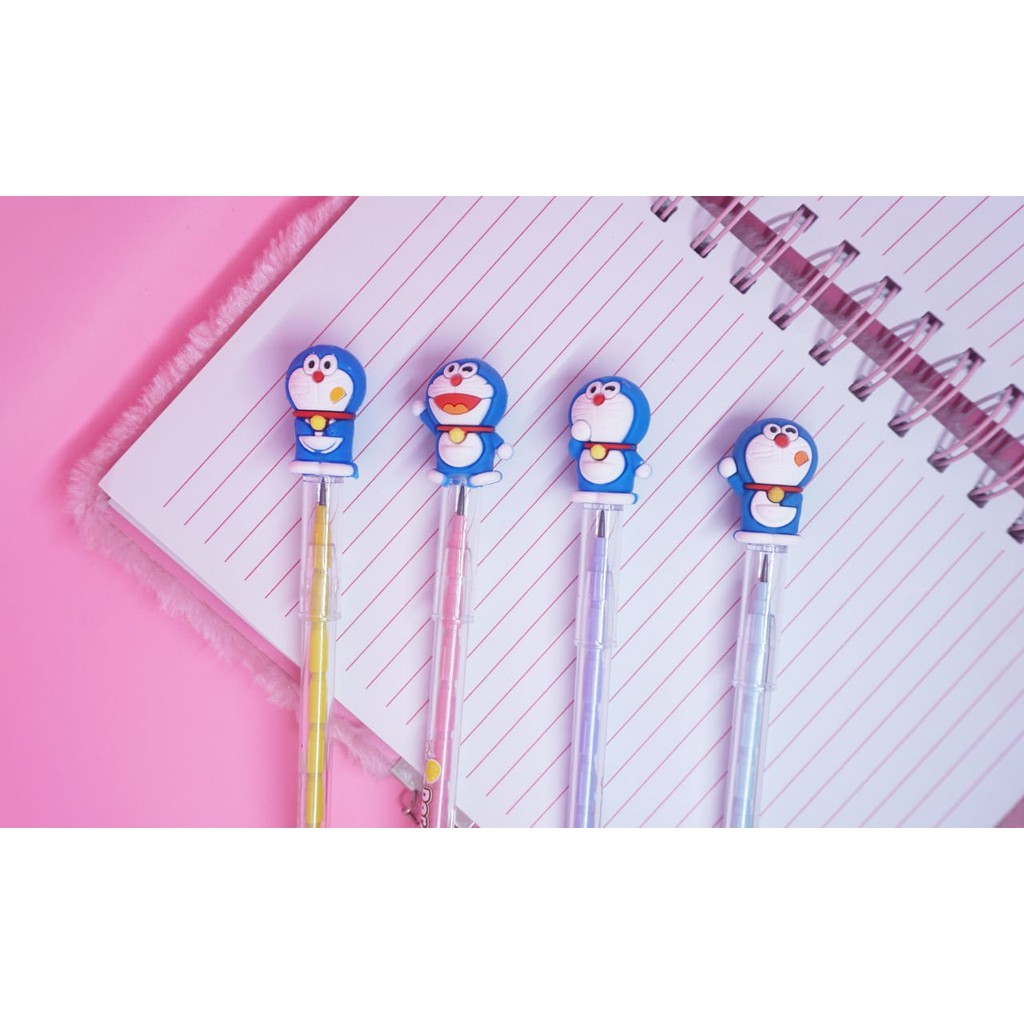 PENSIL SUSUN DORAEMON  ALAT TULIS ANAK PENSIL PELURU IMUT GROSIR PERLENGKAPAN BELAJAR HADIAH TERMURAH