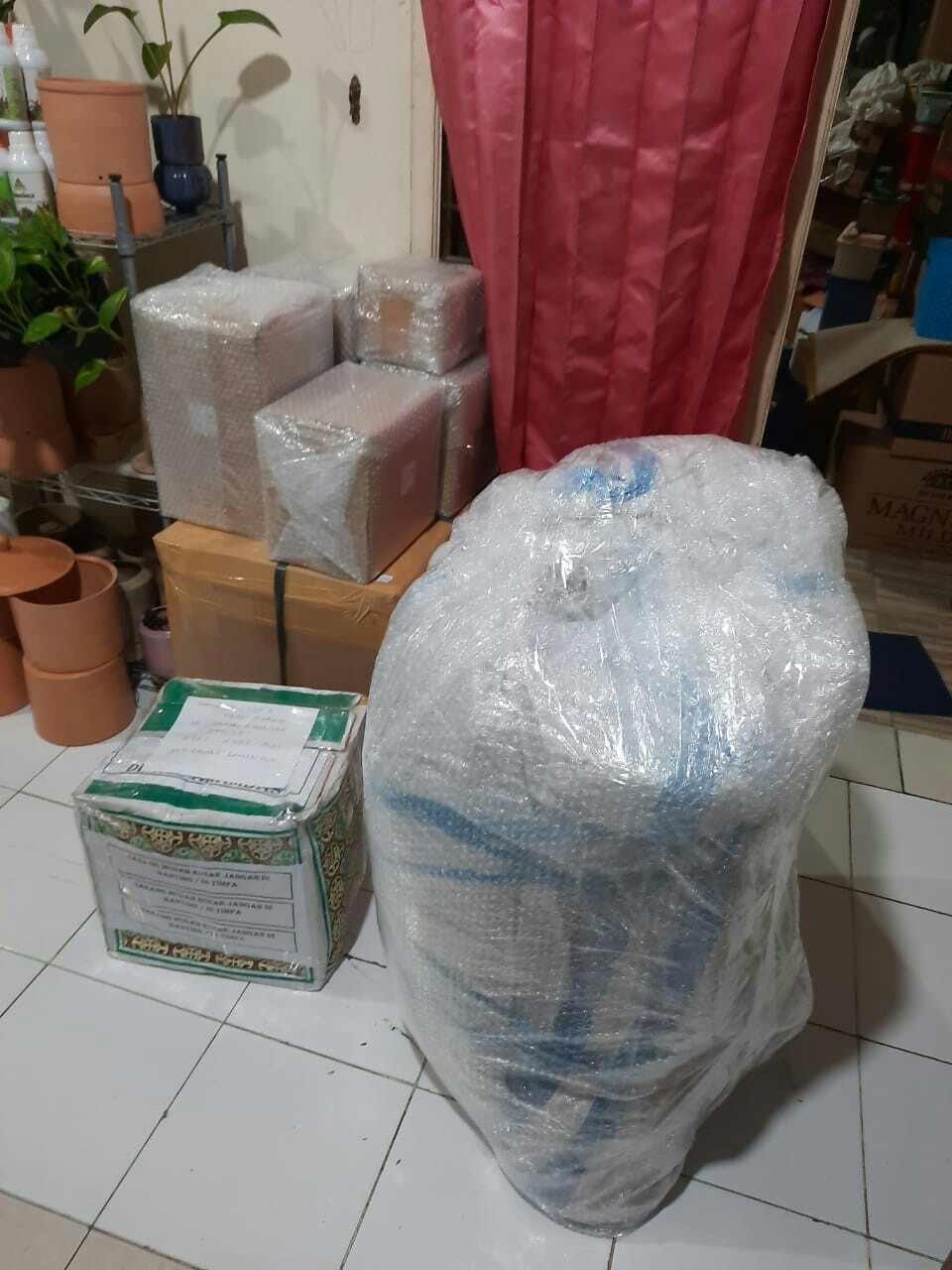 White Kraft Standing Pouch Ukuran Besar Isi 10 Pcs