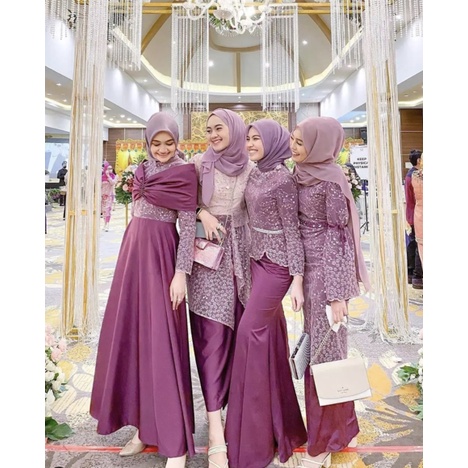 Paket Bahan Seragaman Bridesmaid Keluarga Kain Satin Charmuse Maxmara / Baju Nikah / Baju Wisuda