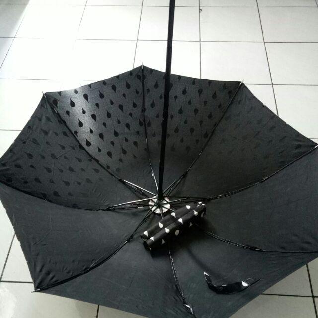 Jktumbrella / Payung Lipat 3 Dimensi Rintik Hujan / Grc - 3706