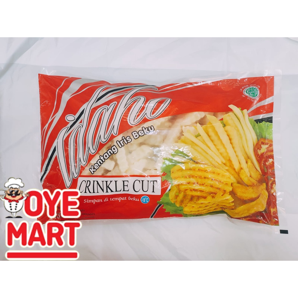 CRINKLE CUT 1KG IDAHO KENTANG GORENG BEKU FRENCH FRIES