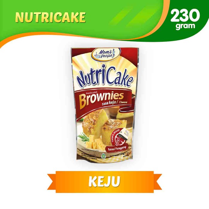 230Gr nutricake tepung brownies rasa KEJU tanpa mixer praktis dan instan