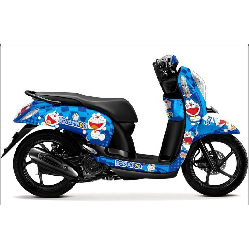 DECAL SCOOPY FI DORAEMON FULL BODY - STICKER SCOOPY FI 2013 - 2016