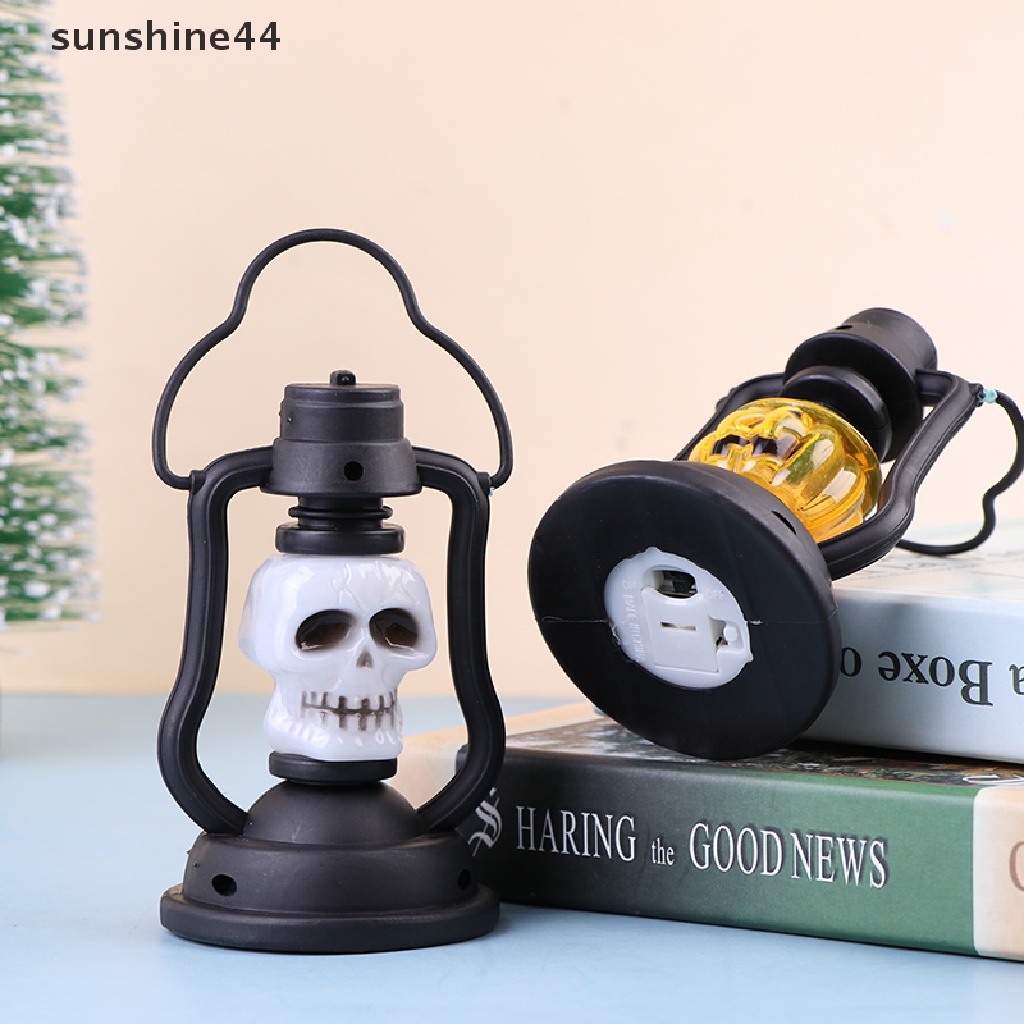 Sunshine Lampu Lentera Gantung LED Bentuk Labu / Hantu Seram Untuk Dekorasi Halloween