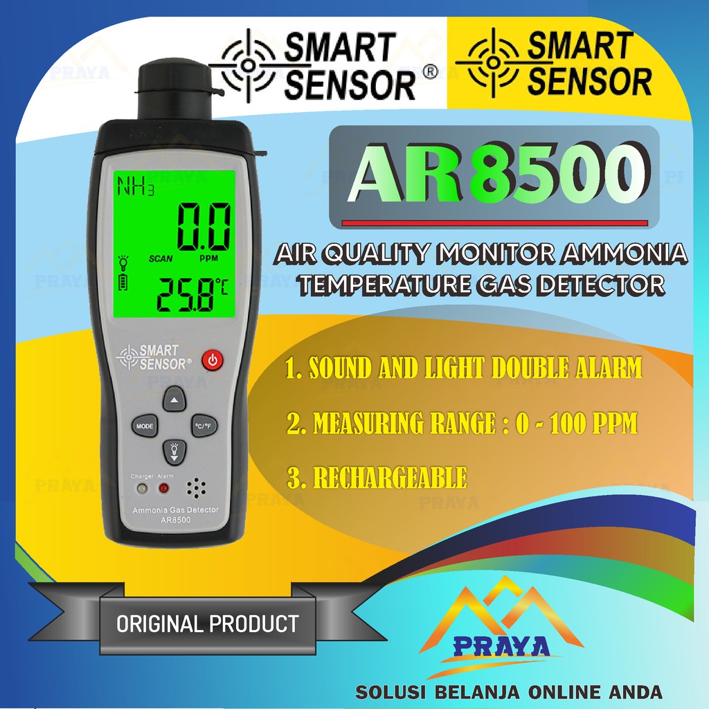 Ammonia Gas Detector Smart Sensor AR8500 NH3 Amonia AR 8500 detektor udara