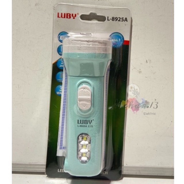 Senter Cas Mini + Emergency Luby Rechargeable L-8925A (3 Watt)