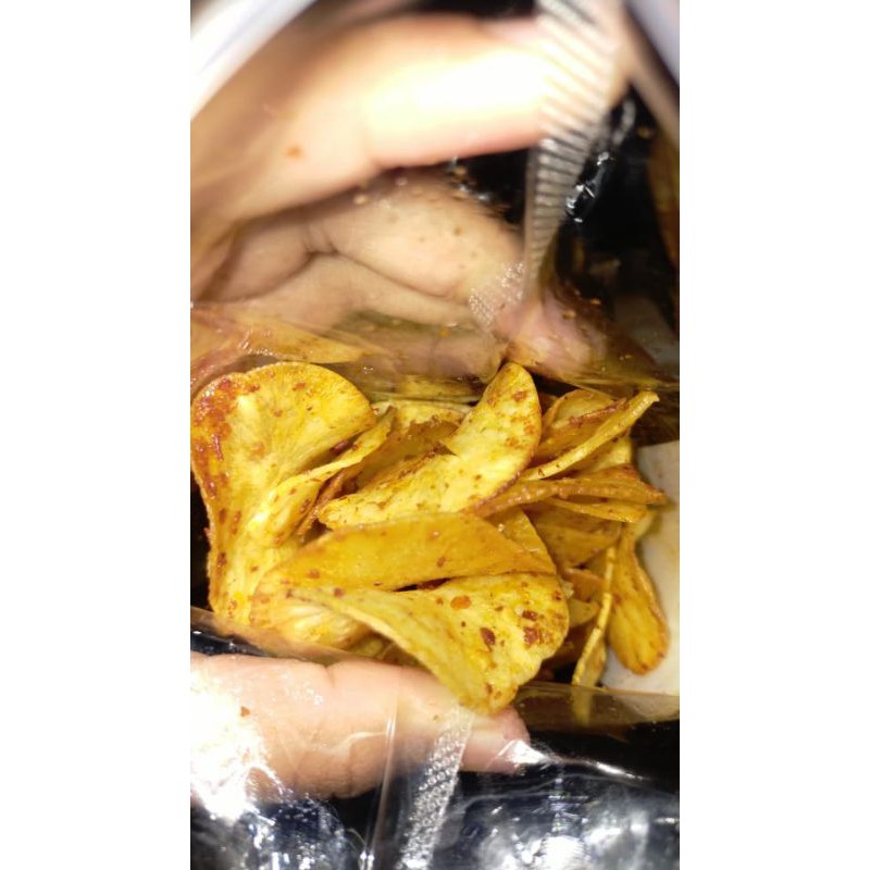 

Keripik Singkong Cingcoong_gansig 100% Cabe Asli