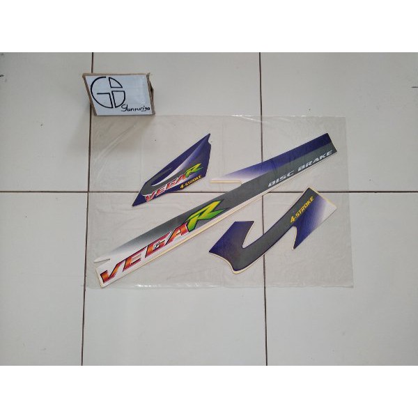 Striping Yamaha vega lama 2002 2003 2004 Biru Putih