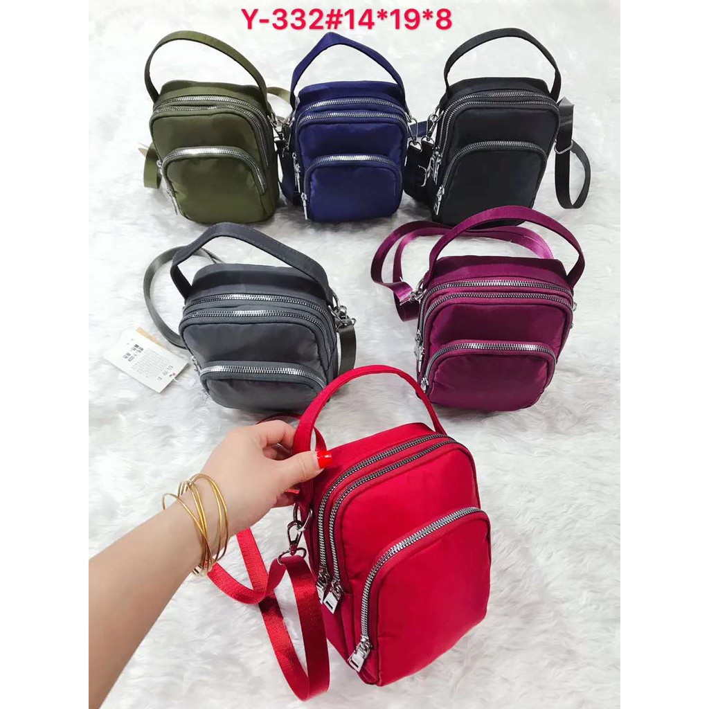 Tas Wanita Import Jinjing Dan Selempang CHIBAO Mini CBY332 Y332 CB332 332 Bahan Parasut Kualitas Sup