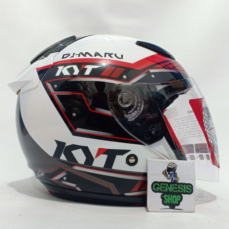 Helm KYT  half face helm KYT DJ MARU motif-5
