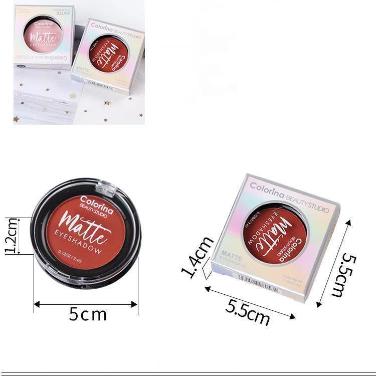 Mysterygirl - Colorina Palet Mini Eyeshadow Matte 1 Warna Eyeshadow Glitter Highlitter Mata STYLE Flash Sequined Korean Palette