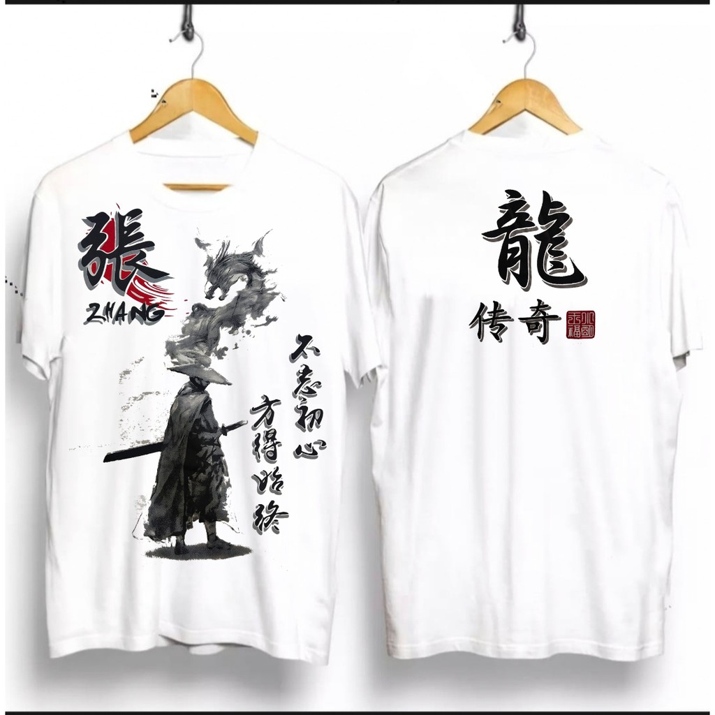 SULTANA [Bisa Bayar Dirumah] BAJU KAOS SAMURAI ZHANG/ BAJU KAOS PRIA/ATASAN PRIA SAMURAI JEPANG PRIA