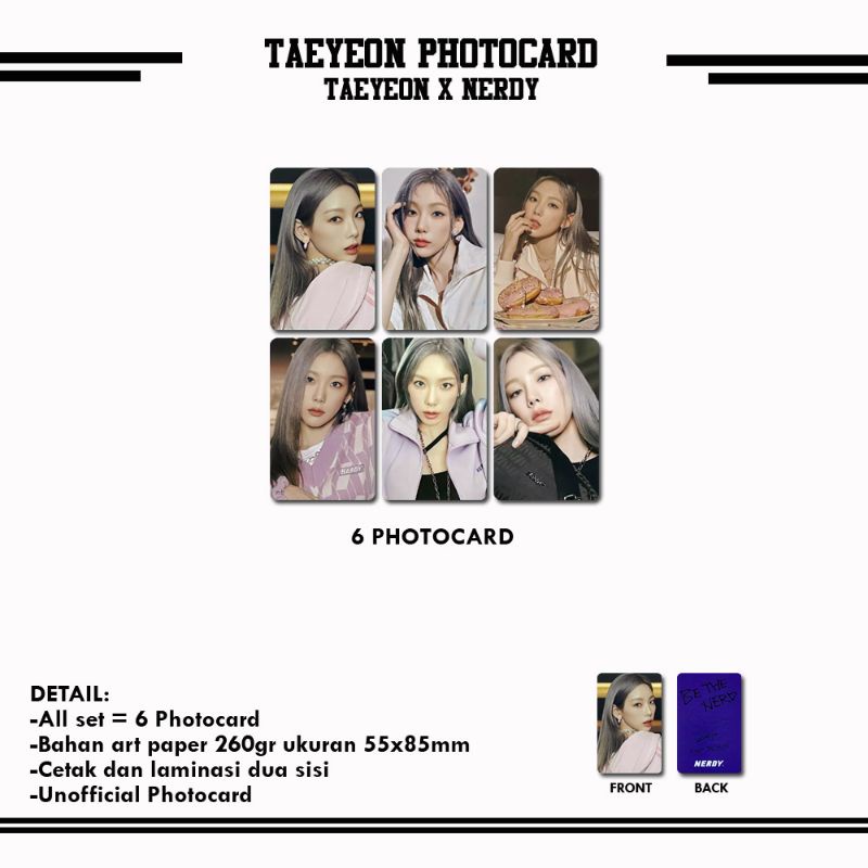 TAEYEON X NERDY PHOTOCARD