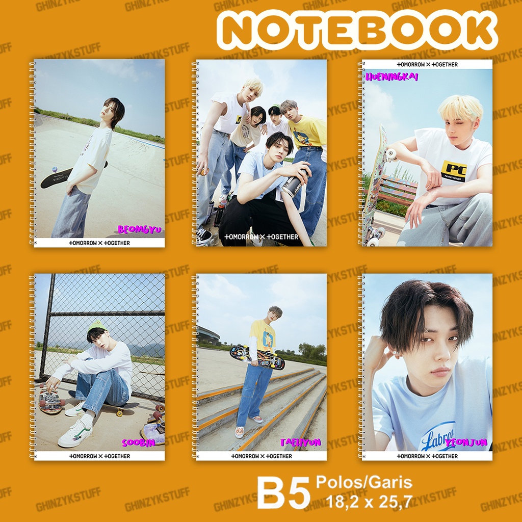 

Notebook KPOP TXT The Chaos Chapter- FIGHT OR ESCAPE Seri 1 Ukuran B5 18,2 x 25,7 cm KPOP Merchandise