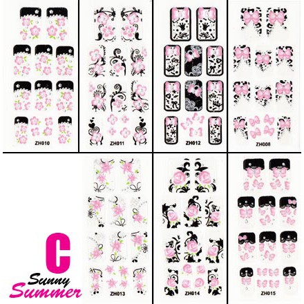 ISI S PACK NAIL ART STICKER SUNNY SUMMER SET A-D