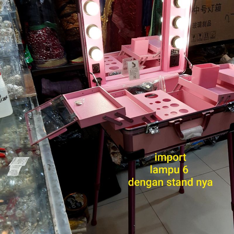 Koper Make Up Besar dan Stand Premium Original / Beauty Case With Stand