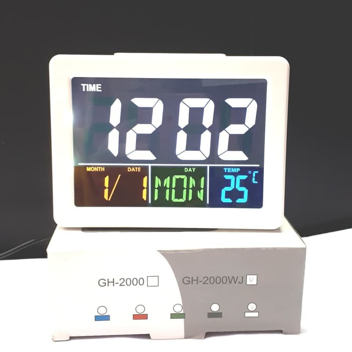 Jam Digital Meja Alarm GH 2000 WJ