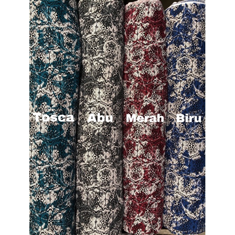 bahan kain rayon viscose motif semi batik