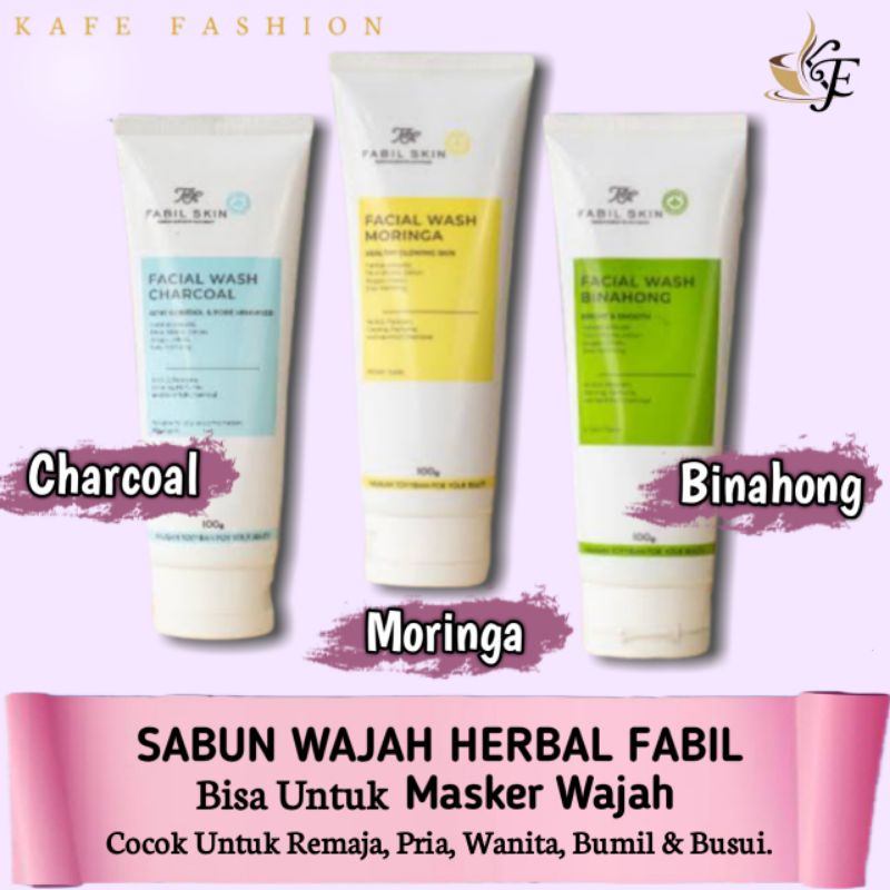 SABUN WAJAH BINAHONG CHARCOAL MORINGA 2 IN 1 BISA UNTUK MASKER WAJAH