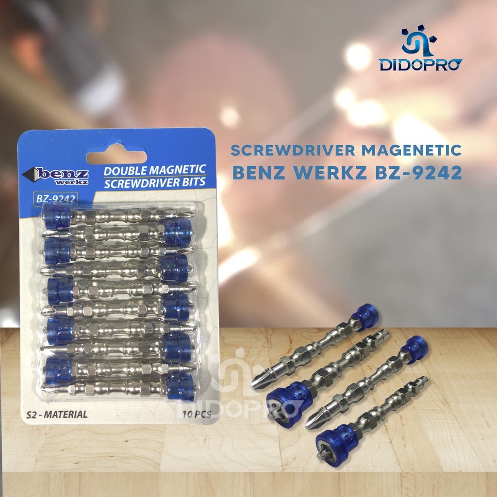 BENZ BZ-9242 SATUAN Mata Obeng Angin Magnet ( + + ) Plus S2 Material