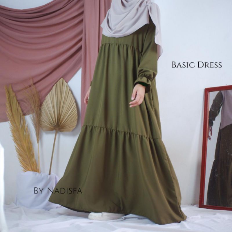 Basic Dress Adem dan Busui Friendly