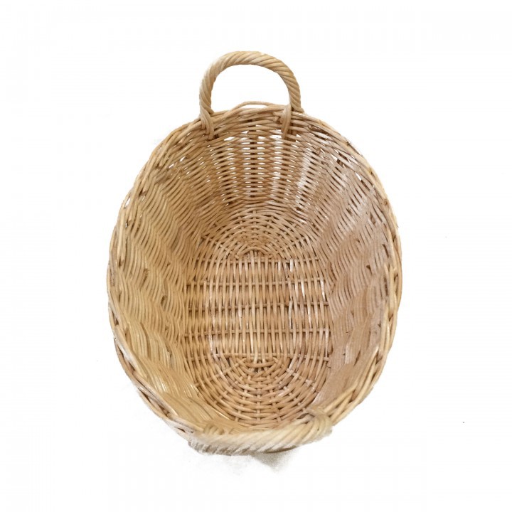 Kerajinan Tangan Rotan Keranjang Rotan Oval Serbaguna 26 x 19 x 10cm