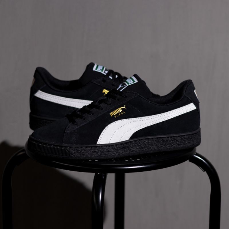 Sepatu Pum4 Suede Black White Original OEM Sneakers Pria Original